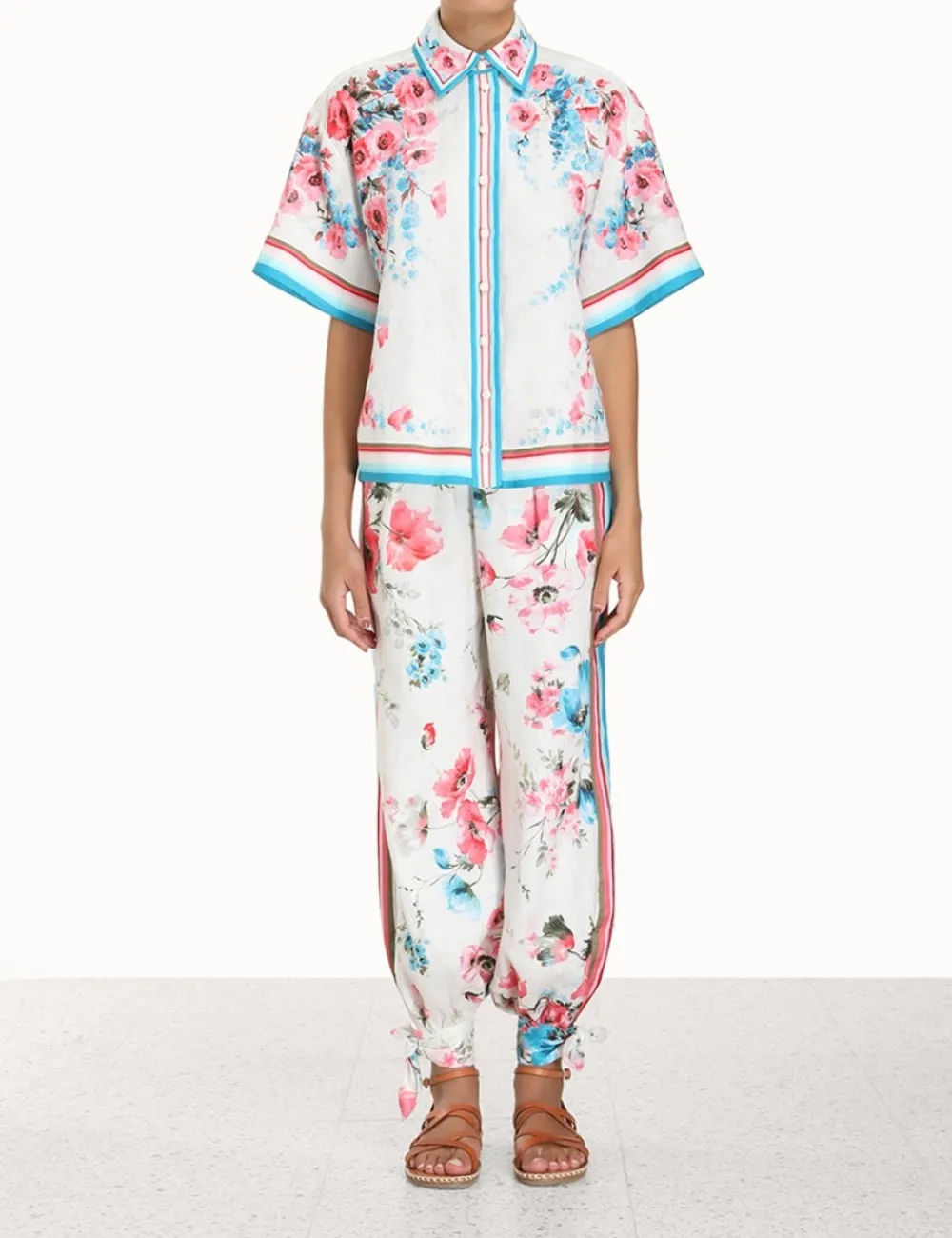 ZIMMERMANN Tops<Halcyon Oversized Shirt