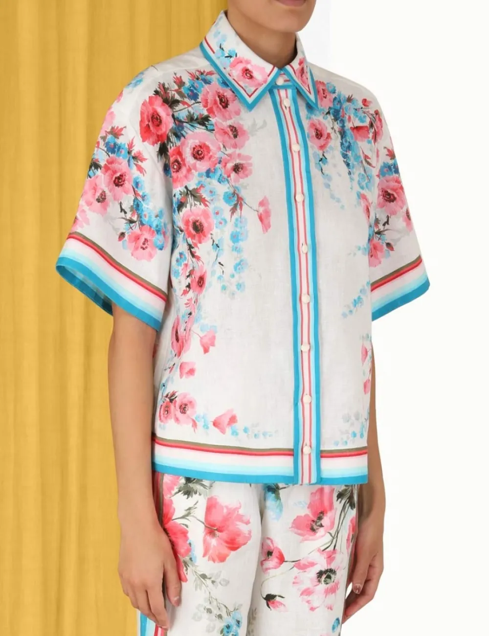 ZIMMERMANN Tops<Halcyon Oversized Shirt