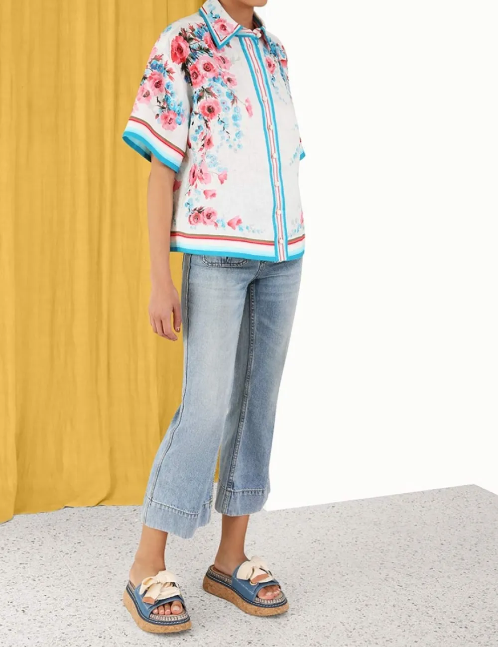 ZIMMERMANN Tops<Halcyon Oversized Shirt
