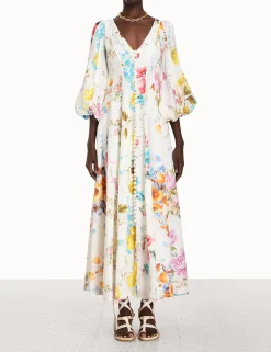 ZIMMERMANN Dresses & Coverups<Halcyon Panelled Maxi Dress