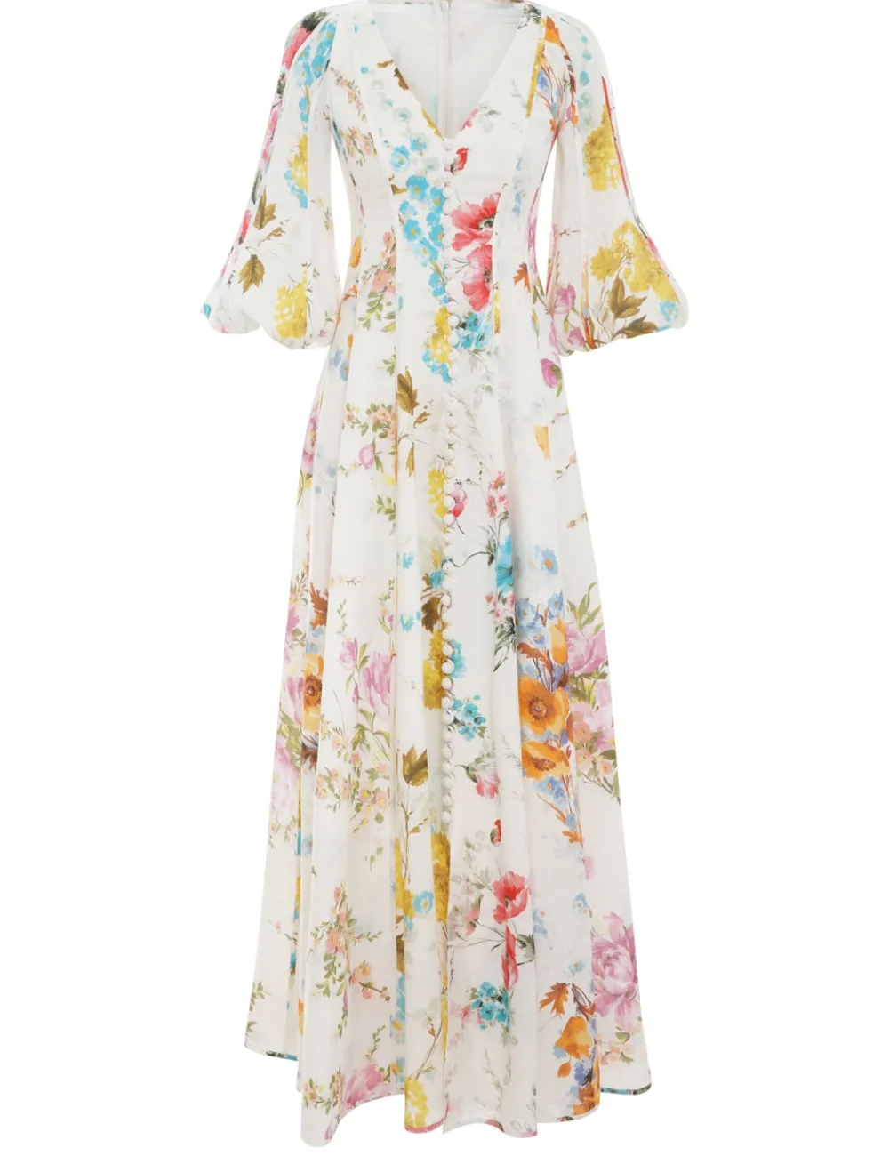 ZIMMERMANN Clothing<Halcyon Panelled Maxi Dress