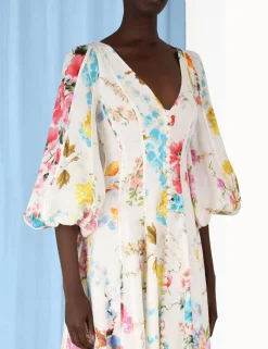 ZIMMERMANN Clothing<Halcyon Panelled Maxi Dress