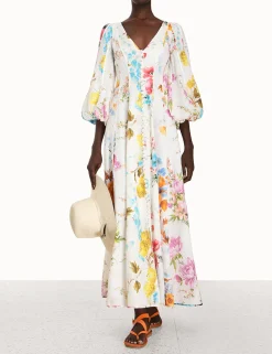 ZIMMERMANN Clothing<Halcyon Panelled Maxi Dress
