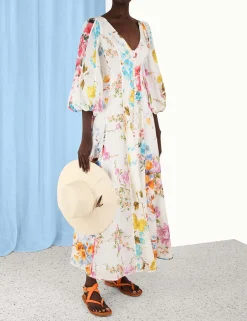 ZIMMERMANN Clothing<Halcyon Panelled Maxi Dress