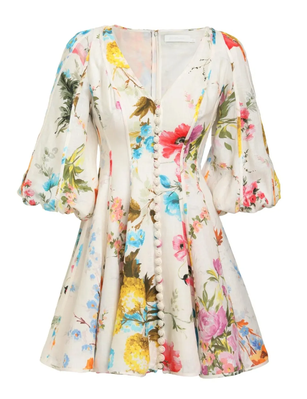 ZIMMERMANN Clothing<Halcyon Panelled Mini Dress