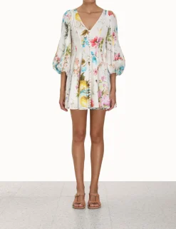 ZIMMERMANN Clothing<Halcyon Panelled Mini Dress