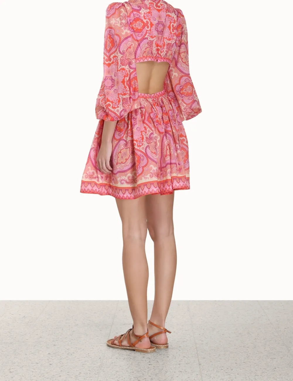 ZIMMERMANN Clothing<Halcyon Tie Front Mini Dress
