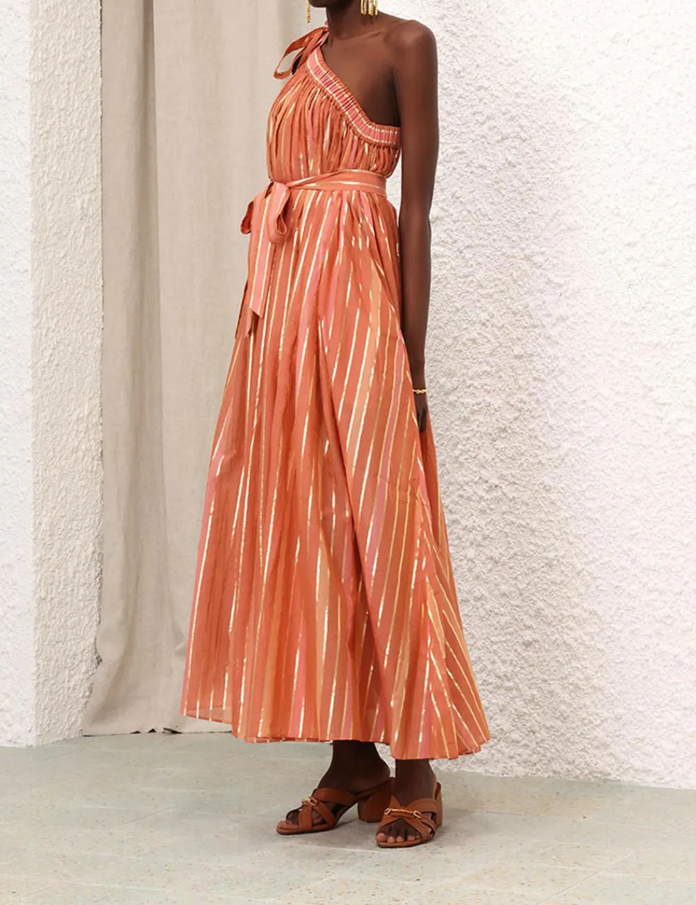 ZIMMERMANN Dresses & Coverups<Junie Asymmetric Midi Dress