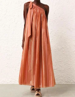ZIMMERMANN Clothing<Junie Asymmetric Midi Dress
