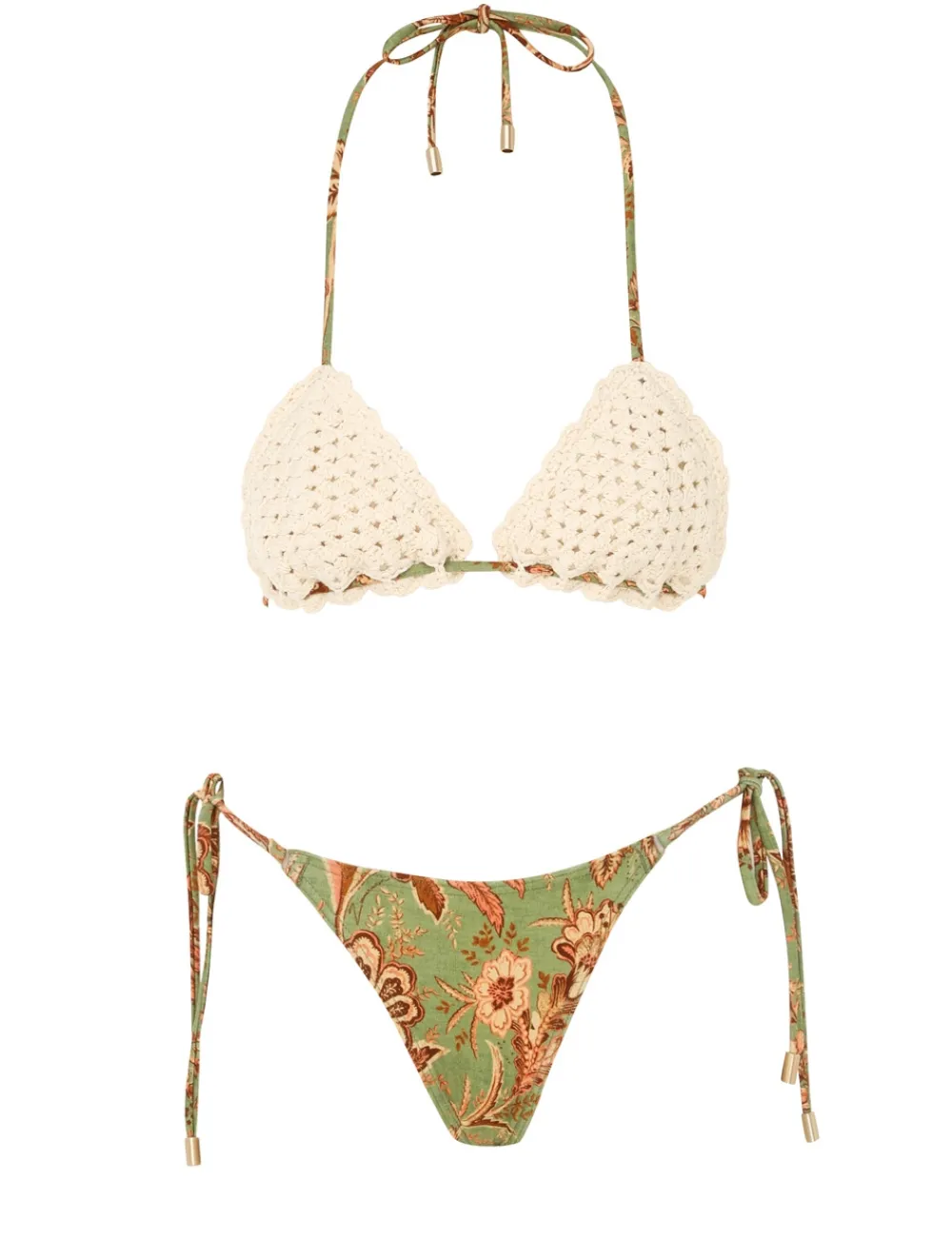 ZIMMERMANN Bikinis<Junie Chevron Crochet Bikini