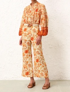 ZIMMERMANN Shorts & Pants<Junie Crop Flared Pant