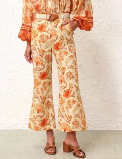 ZIMMERMANN Shorts & Pants<Junie Crop Flared Pant