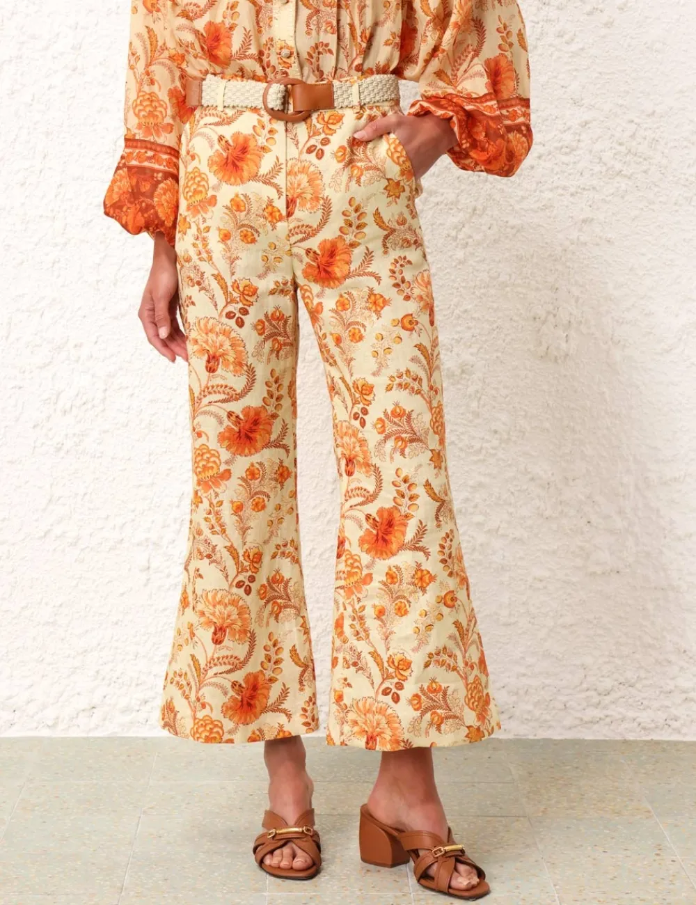 ZIMMERMANN Shorts & Pants<Junie Crop Flared Pant