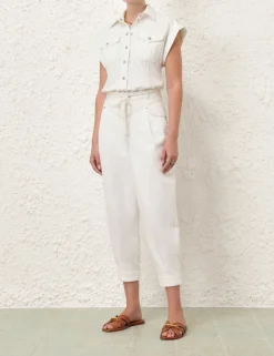 ZIMMERMANN Clothing<Junie Denim Utility Pant