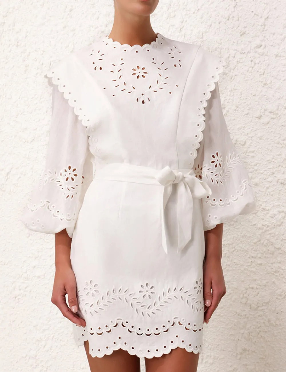 ZIMMERMANN Clothing<Junie Embroidered Mini Dress
