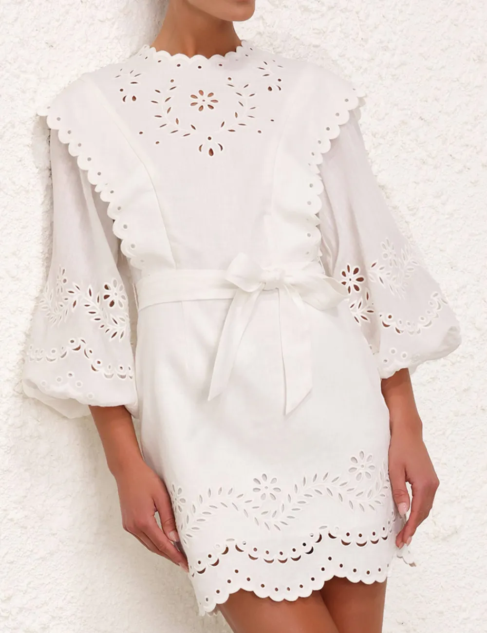 ZIMMERMANN Clothing<Junie Embroidered Mini Dress