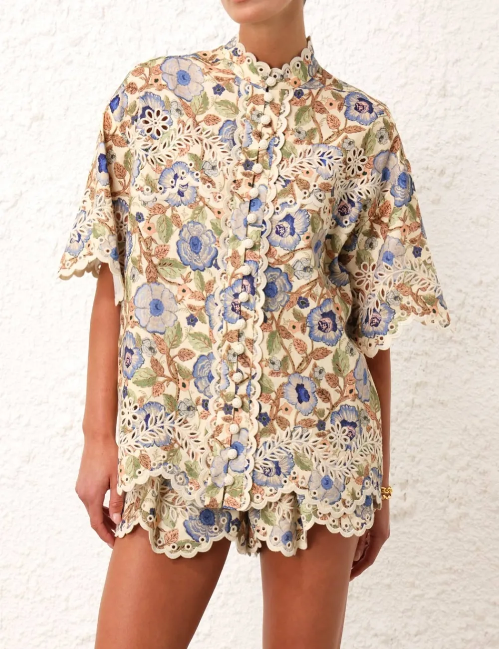 ZIMMERMANN Tops<Junie Embroidered Shirt