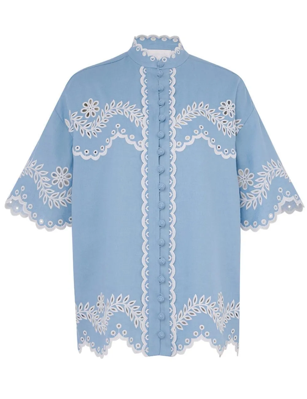 ZIMMERMANN Clothing<Junie Embroidered Shirt