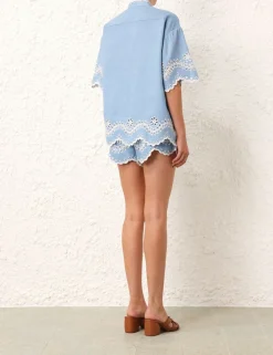 ZIMMERMANN Clothing<Junie Embroidered Shirt