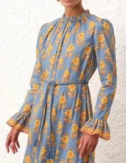 ZIMMERMANN Clothing<Junie Frill Midi Dress
