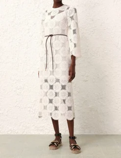 ZIMMERMANN Clothing<Junie Lace Midi Dress