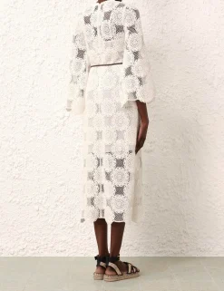 ZIMMERMANN Clothing<Junie Lace Midi Dress