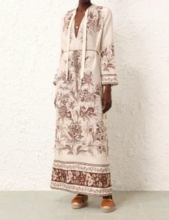 ZIMMERMANN Clothing<Junie Long Sleeve Maxi Dress