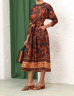 ZIMMERMANN Dresses & Coverups<Junie Long Sleeve Midi Dress