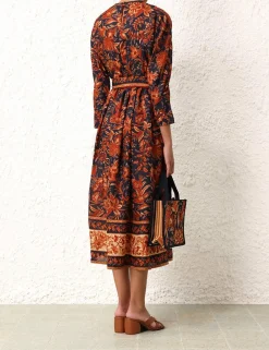 ZIMMERMANN Dresses & Coverups<Junie Long Sleeve Midi Dress