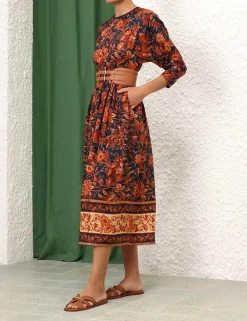ZIMMERMANN Dresses & Coverups<Junie Long Sleeve Midi Dress