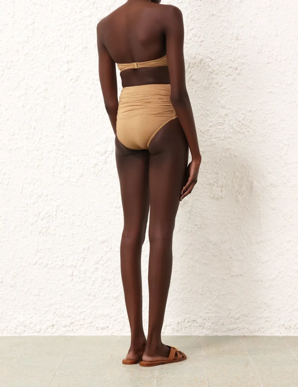 ZIMMERMANN Bikinis<Junie Lurex Gathered Bikini
