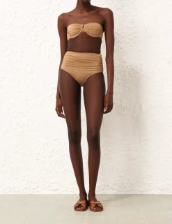 ZIMMERMANN Bikinis<Junie Lurex Gathered Bikini