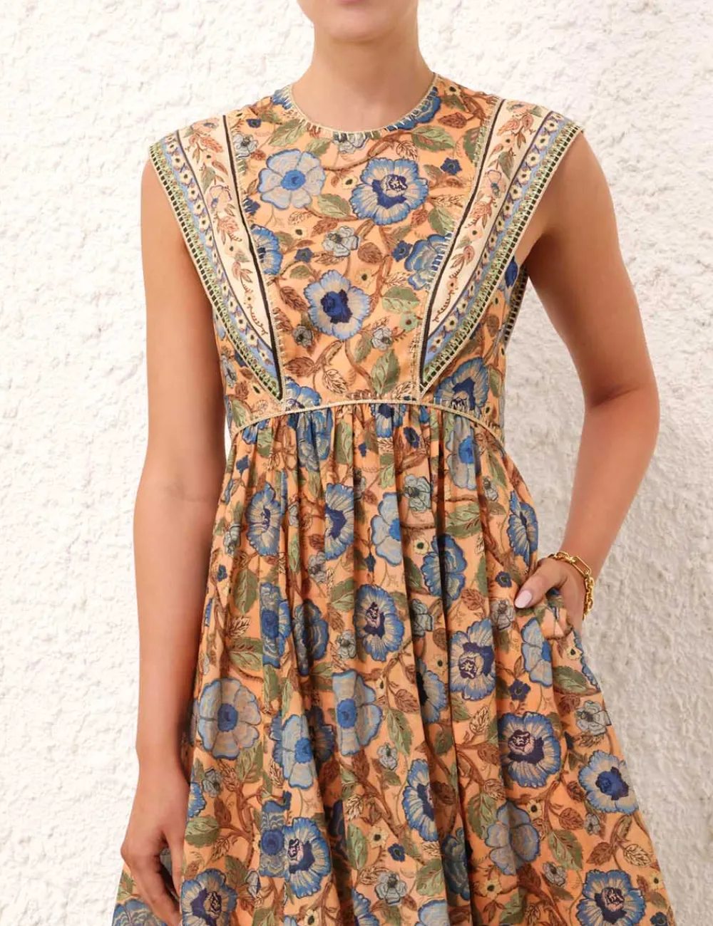 ZIMMERMANN Dresses & Coverups<Junie Spliced Midi Dress