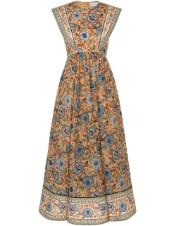 ZIMMERMANN Clothing<Junie Spliced Midi Dress