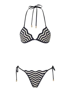ZIMMERMANN Bikinis<Junie Textured Knit Bikini