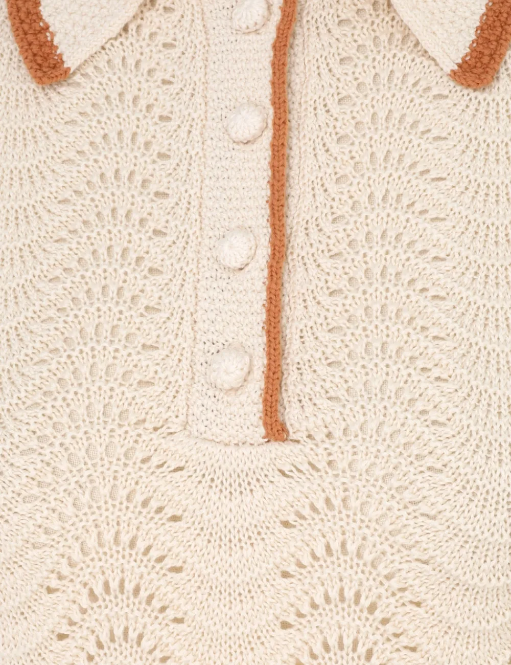 ZIMMERMANN Tops<Junie Textured Knit Polo