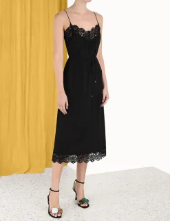 ZIMMERMANN Dresses<Lace Panel Slip Midi