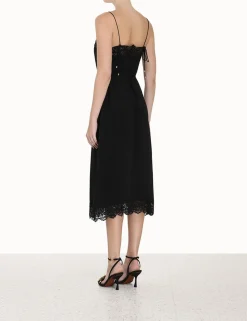 ZIMMERMANN Dresses<Lace Panel Slip Midi