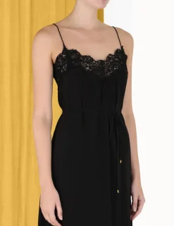 ZIMMERMANN Dresses<Lace Panel Slip Midi