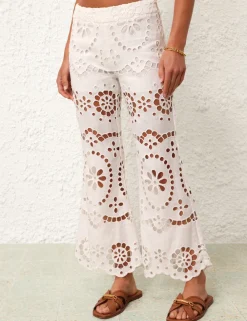 ZIMMERMANN Clothing<Lexi Embroidered Flare Pant