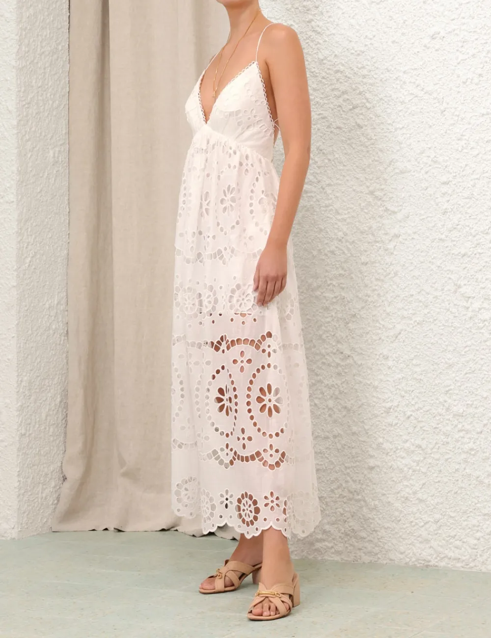 ZIMMERMANN Dresses & Coverups<Lexi Embroidered Slip Dress