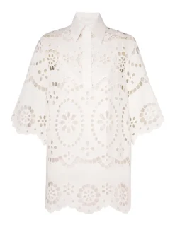 ZIMMERMANN Tops<Lexi Embroidered Tunic
