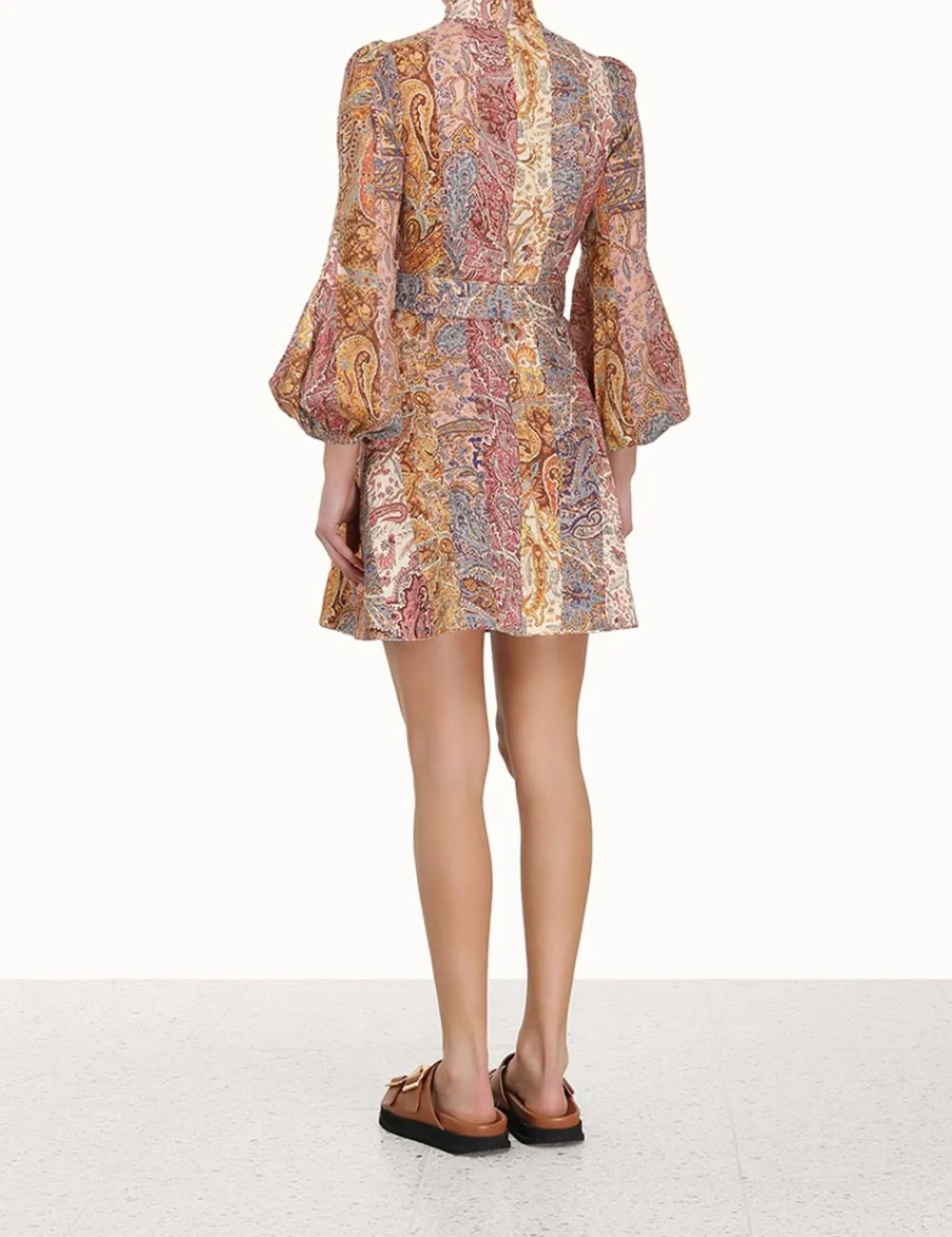 ZIMMERMANN Dresses<Luminosity Belted Mini Dress