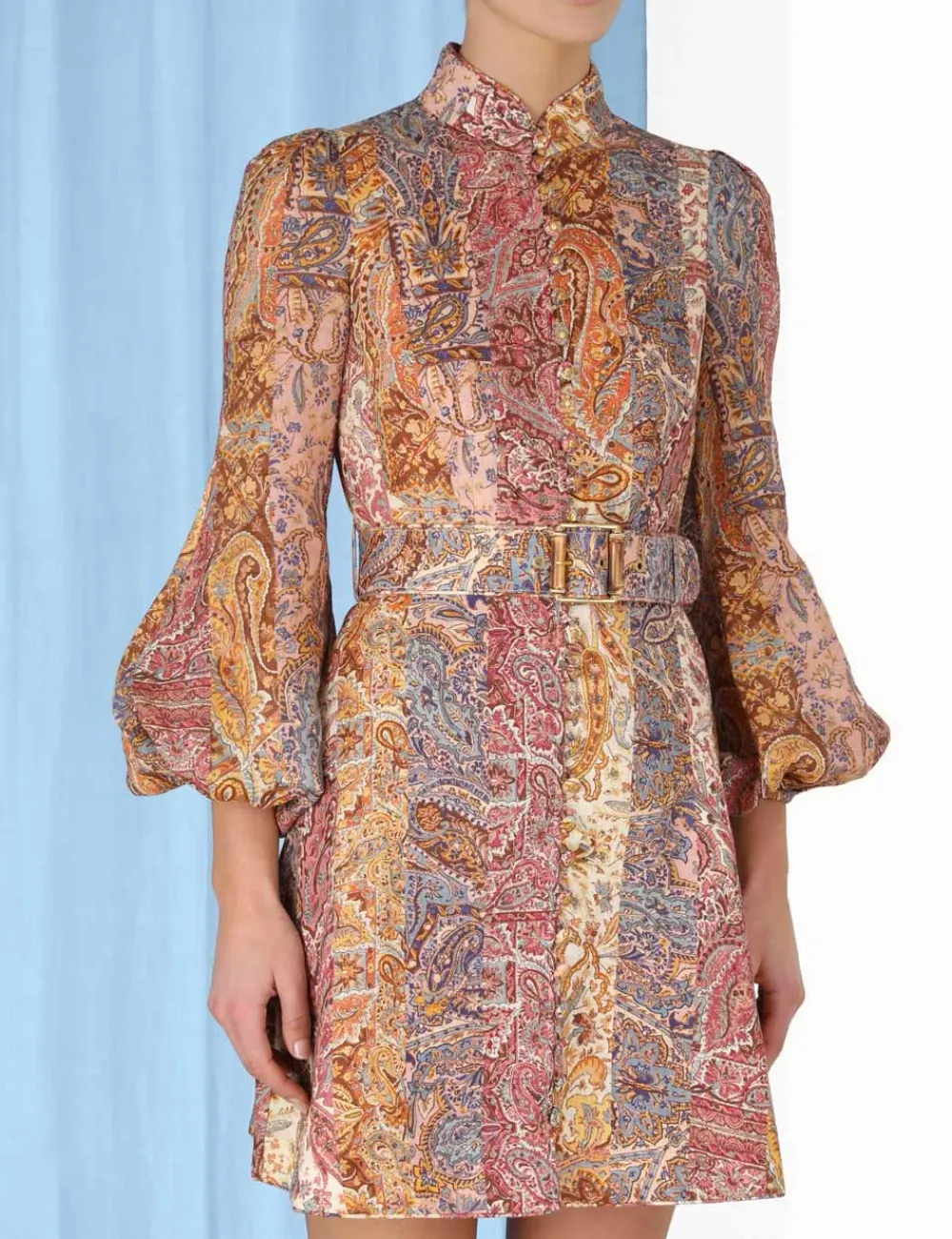 ZIMMERMANN Dresses<Luminosity Belted Mini Dress