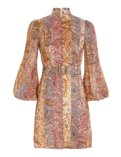 ZIMMERMANN Clothing<Luminosity Belted Mini Dress