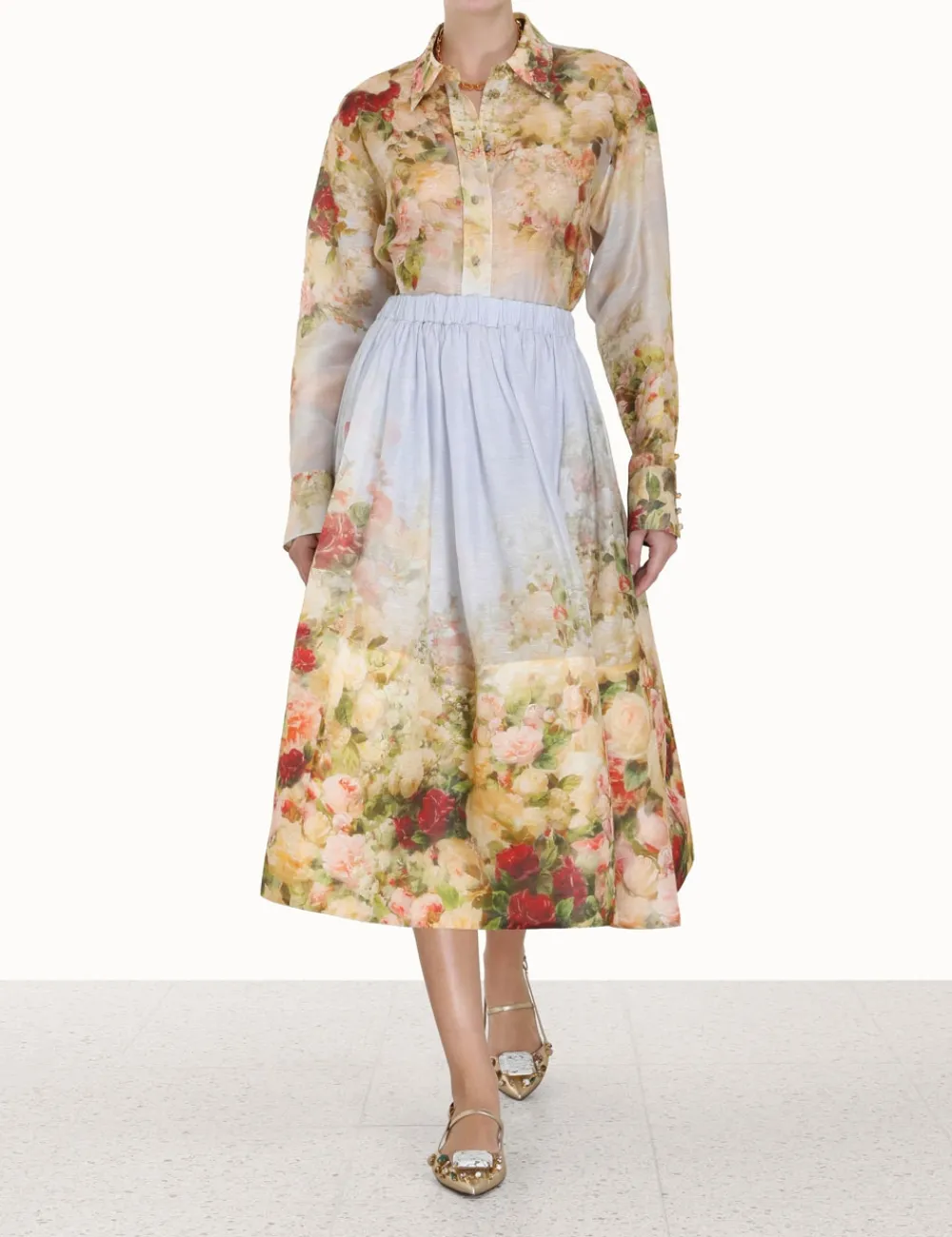 ZIMMERMANN Luminosity<Luminosity Button Up Shirt