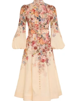 ZIMMERMANN Clothing<Luminosity Buttoned Midi Dress