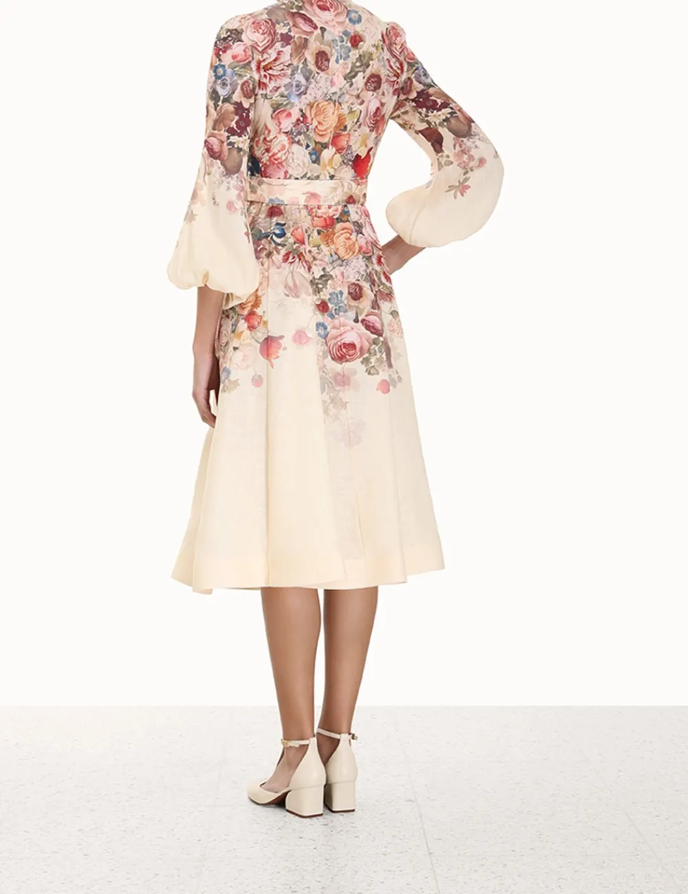 ZIMMERMANN Clothing<Luminosity Buttoned Midi Dress
