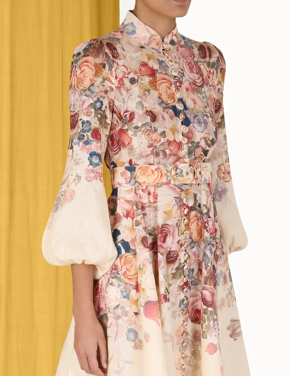 ZIMMERMANN Clothing<Luminosity Buttoned Midi Dress