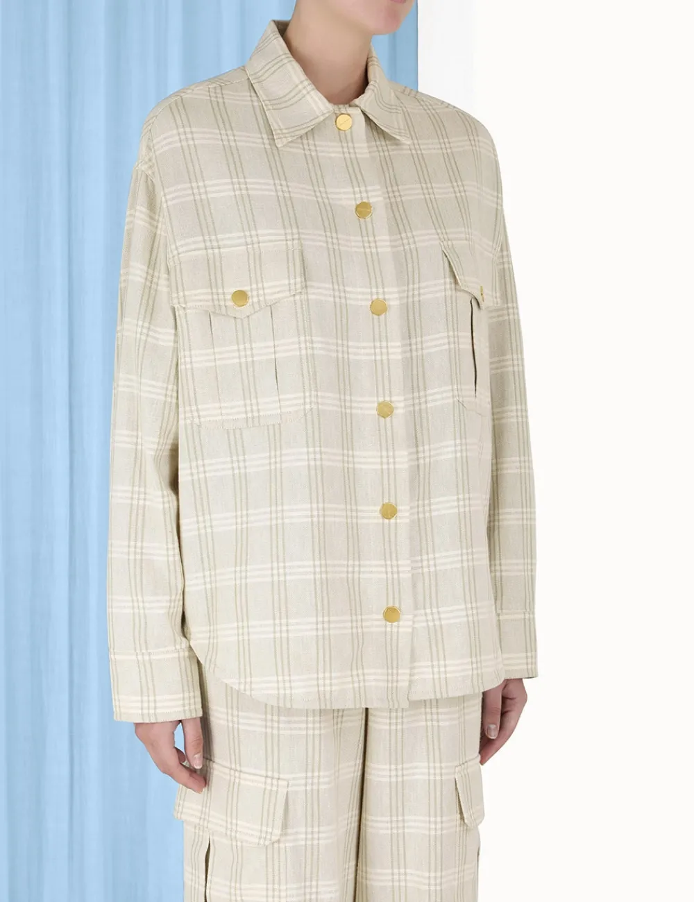 ZIMMERMANN Tops<Luminosity Check Shirt